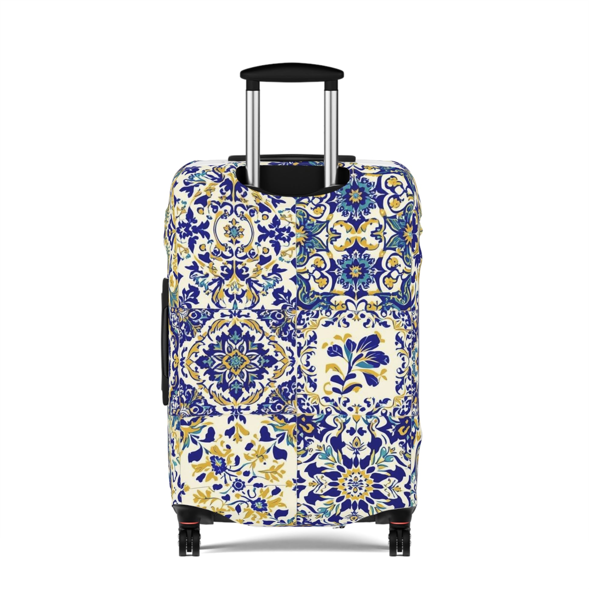 Luggage Cover Travel Accessory Floral Sicilian Design - Rosetta Creative Boutique