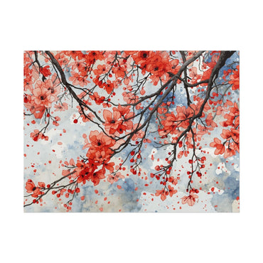 Blooming Cherry Blossom Rolled Poster Floral Wall Art - Rosetta Creative Boutique