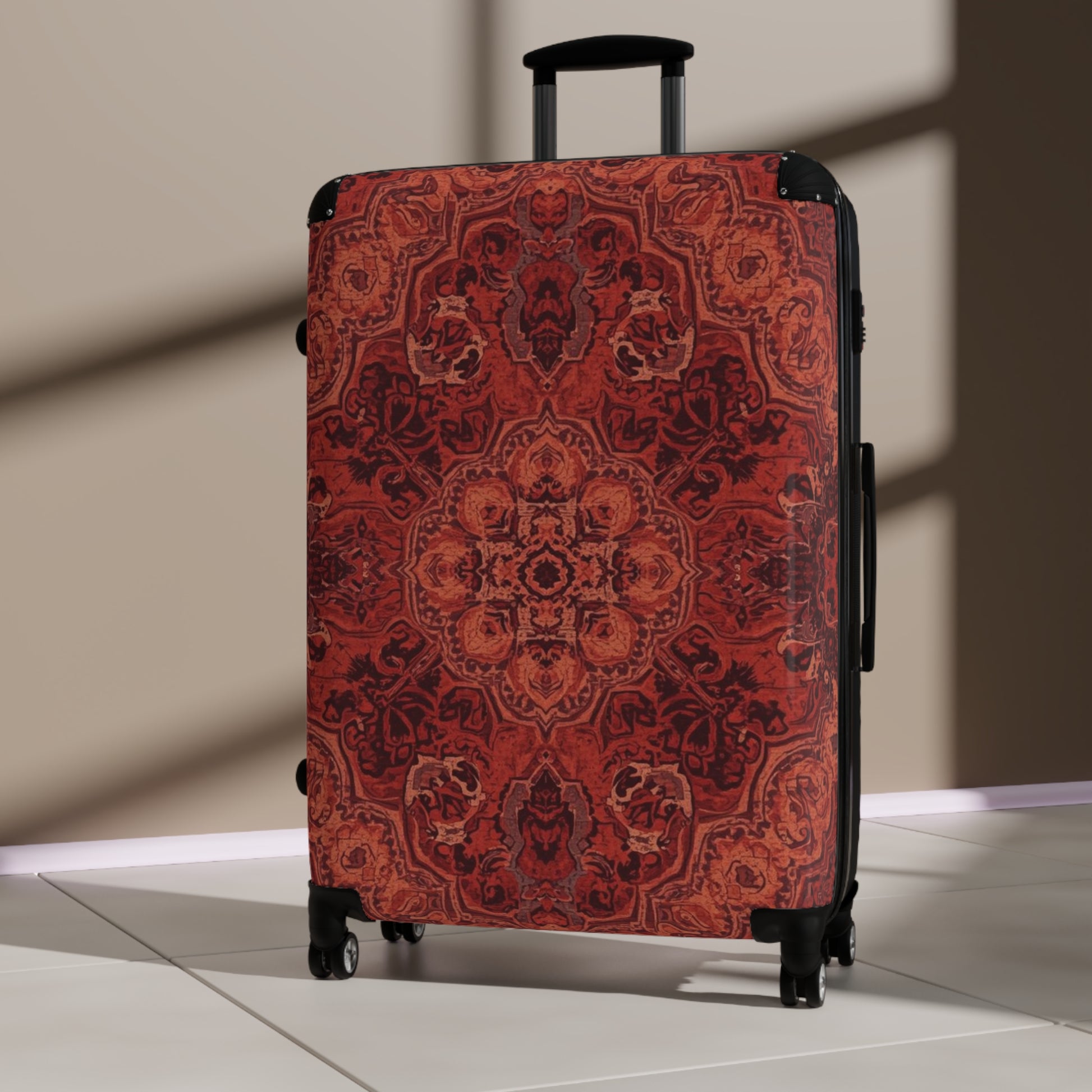 Stylish Travel Suitcases by Rosetta Creative Boutique, Bohemian Luggage, Patterned Bag for Adventurers, Trendy Baggage for Vacation, Unique Gift for Travelers - Rosetta Creative Boutique