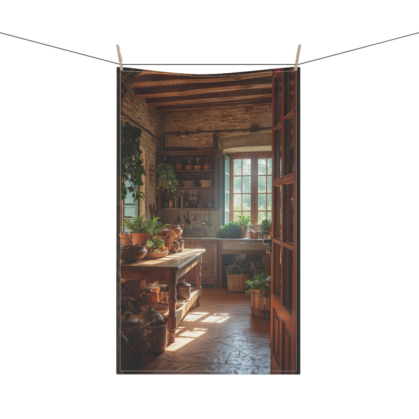 Tuscan Kitchen Tea Towel (cotton, poly)