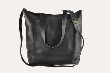 Kiko Journalist Tote Leather Bag for Women Cowhide Pebble - Rosetta Creative Boutique