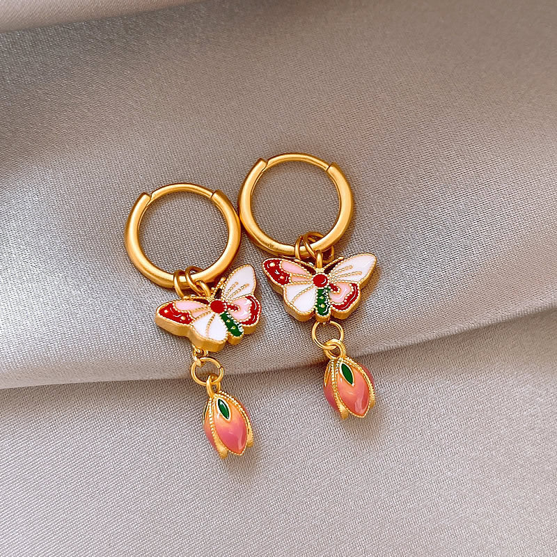 Butterfly Earrings Women's Retro Ornament