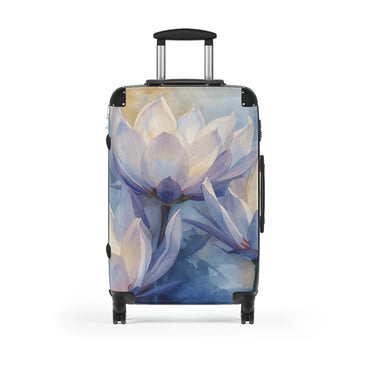 Moonflower Elegant Floral Suitcase for Travel, Vintage Luggage for Adventure, Unique Travel Gift, Stylish Carry-On, Vacation Essentials - Rosetta Creative Boutique