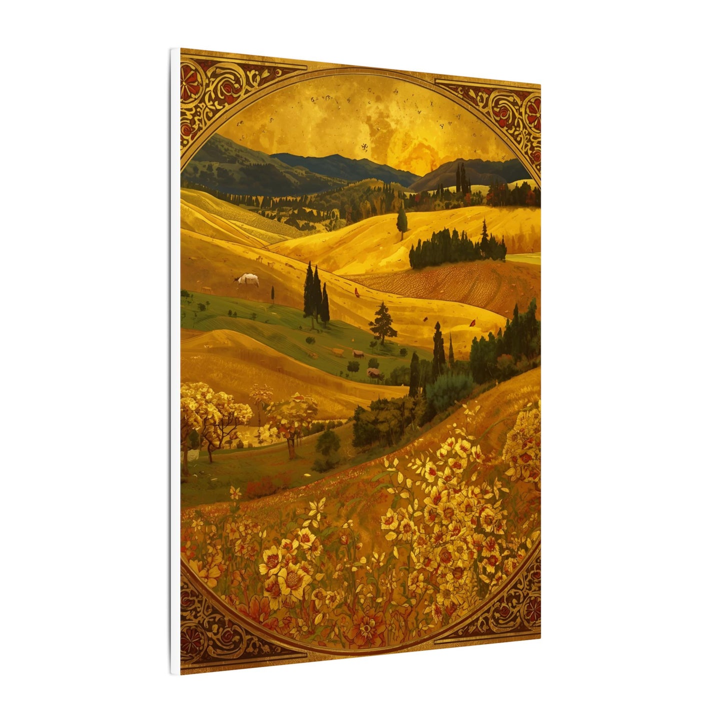 Golden Landscape Canvas Print by Rosetta Creative Boutique | Autumn Wall Art, Home Décor, Rustic Decor, Gift for Nature Lovers, Seasonal Art - Rosetta Creative Boutique