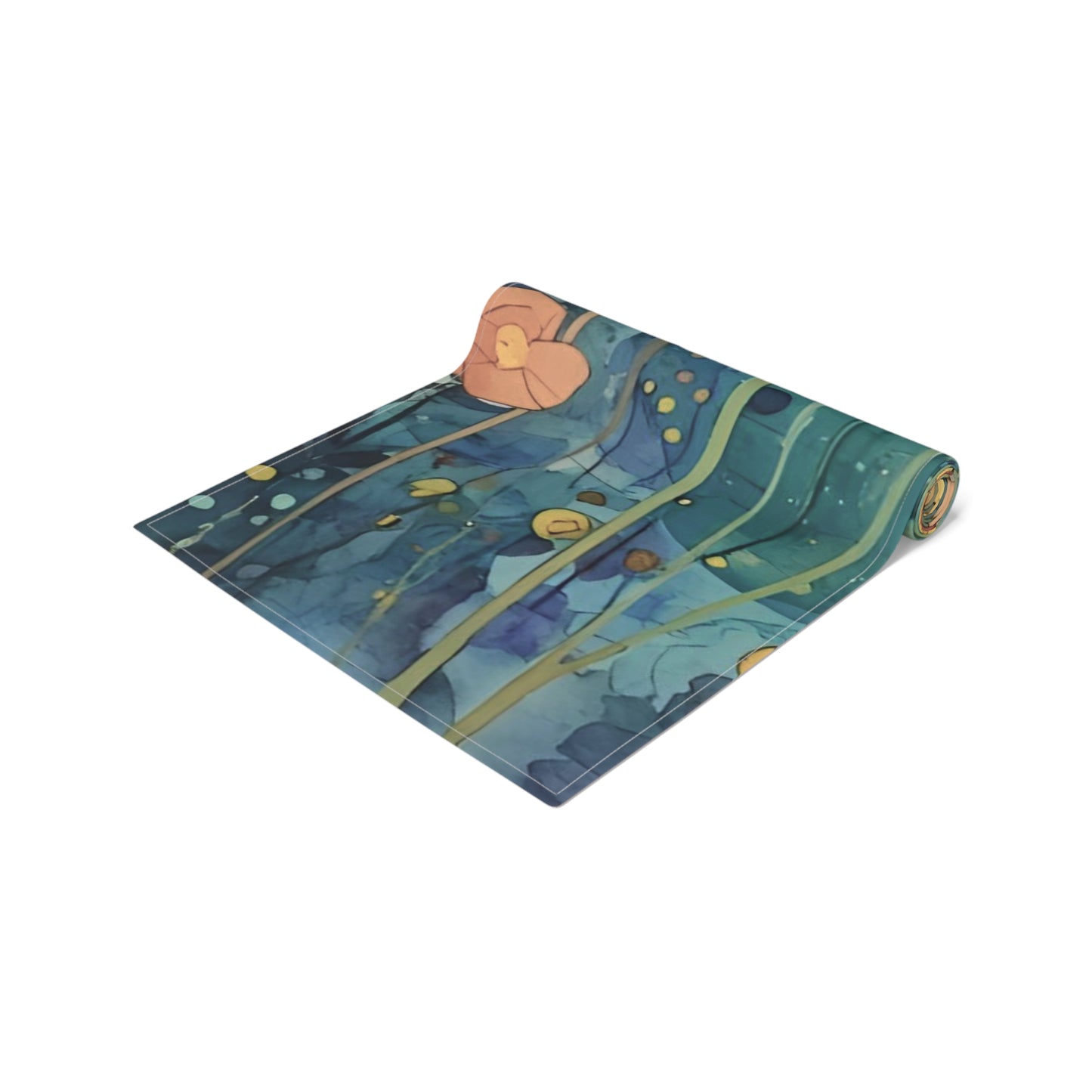Vibrant Floral Table Runner, Vibrant Cotton & Poly Table Decor, Perfect for Home Decor, Weddings, and Gatherings - Rosetta Creative Boutique