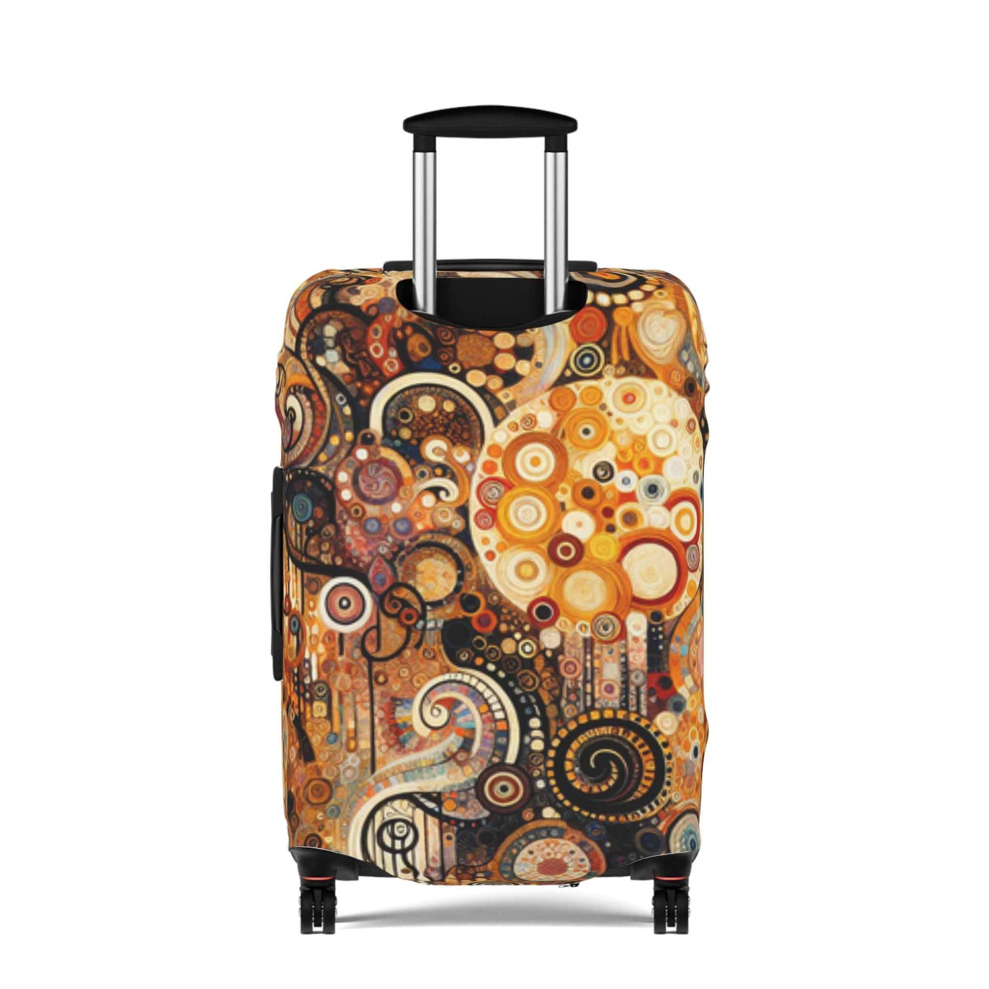 Klimt-Inspired Luggage Cover for Travelers – Unique Bohemian Suitcase Protector by Rosetta Creative Boutique - Rosetta Creative Boutique
