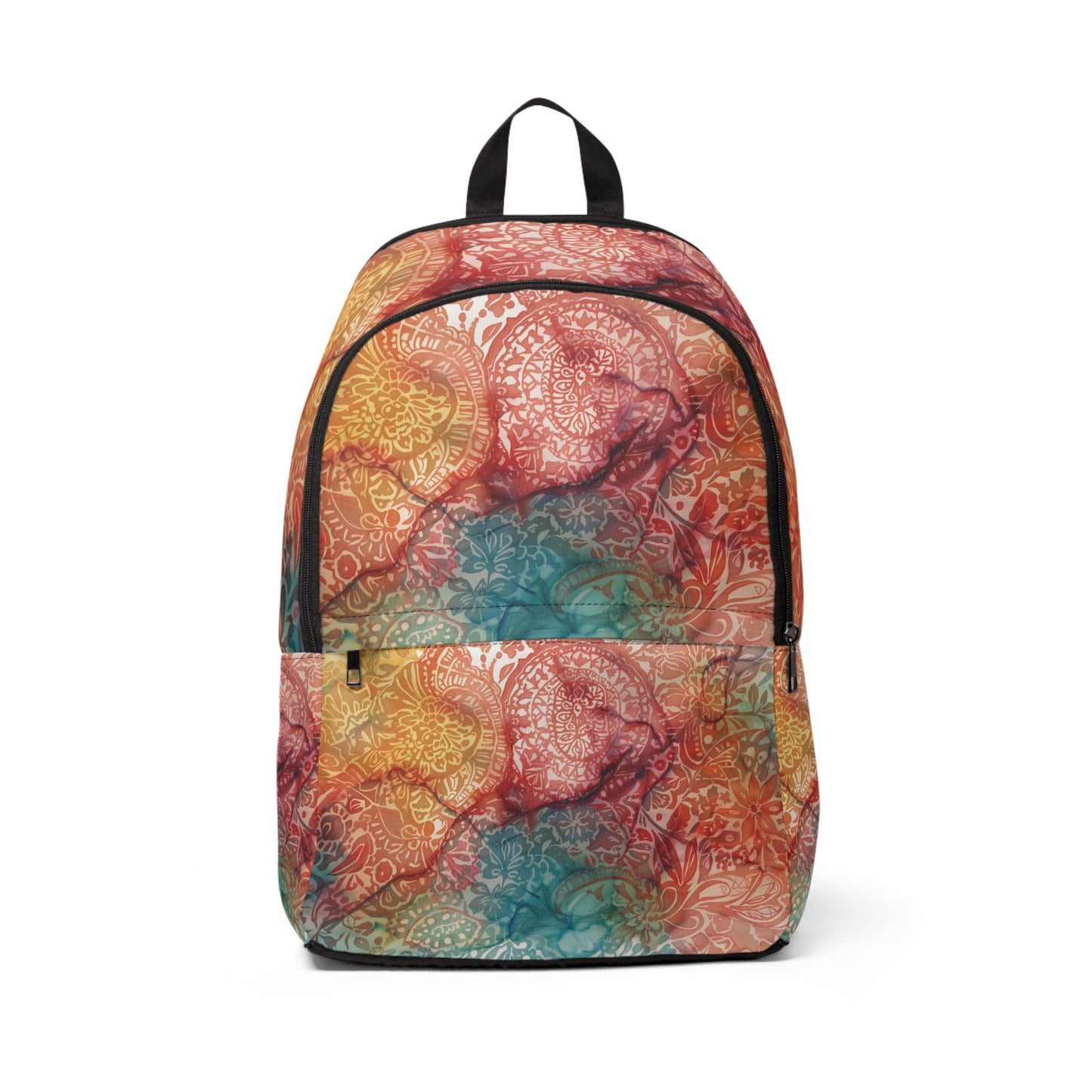 Colorful Waterproof Fabric Backpack by Rosetta Creative Boutique, Trendy Backpack, Boho Style Bag, School Backpack, Travel Backpack, Stylish Knapsack, Unique Bag for Teens