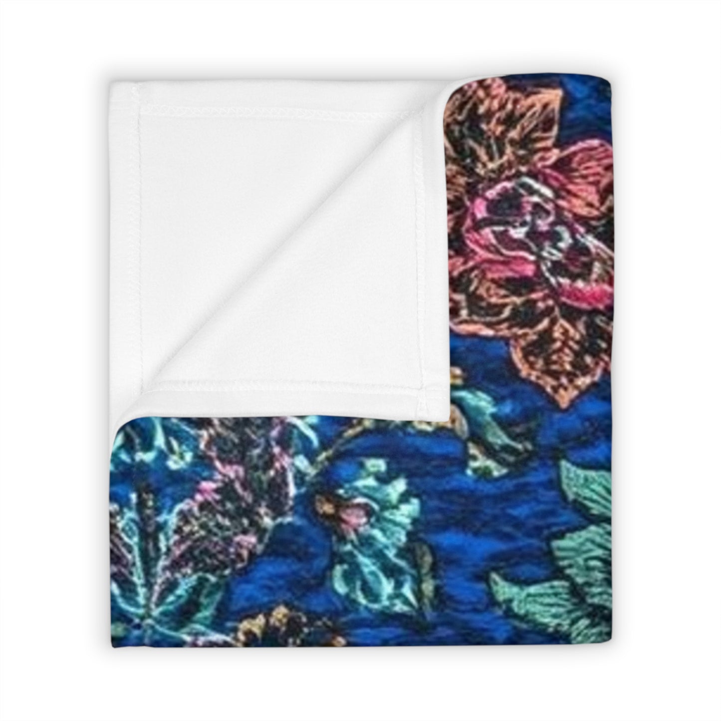 Elegant Floral Throw Blanket Boho Cozy Home Decor Accent - Rosetta Creative Boutique