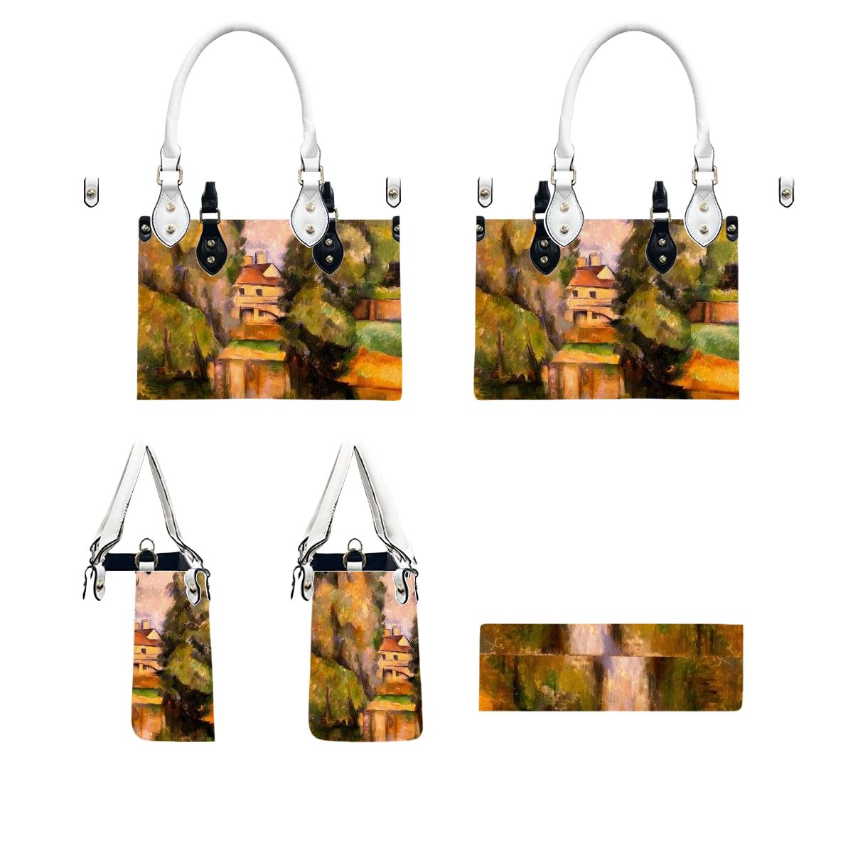 Paul Cezanne Tote Bag - Stylish PU Leather Handbag for Women - Rosetta Creative Boutique