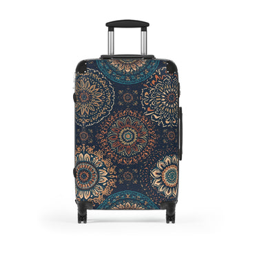 Boho Travel Suitcase Rosetta Creative Mandala Carry On - Rosetta Creative Boutique