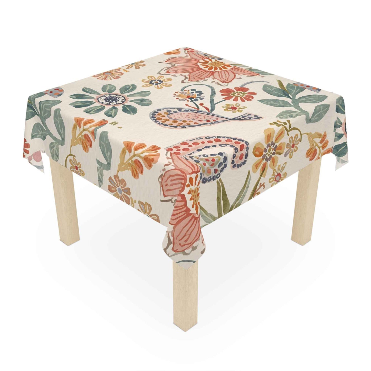 Turkish Floral Tablecloth for Elegant Dining