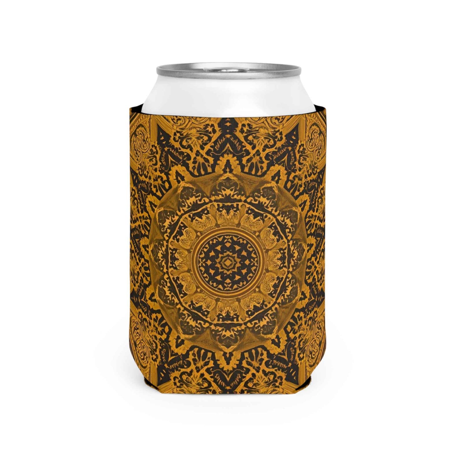 Stylish Mandala Boho Can Cooler Sleeve, Summer Drink Holder, Festival Gear, Beach Essential, Unique Gift Idea, Bohemian Decor