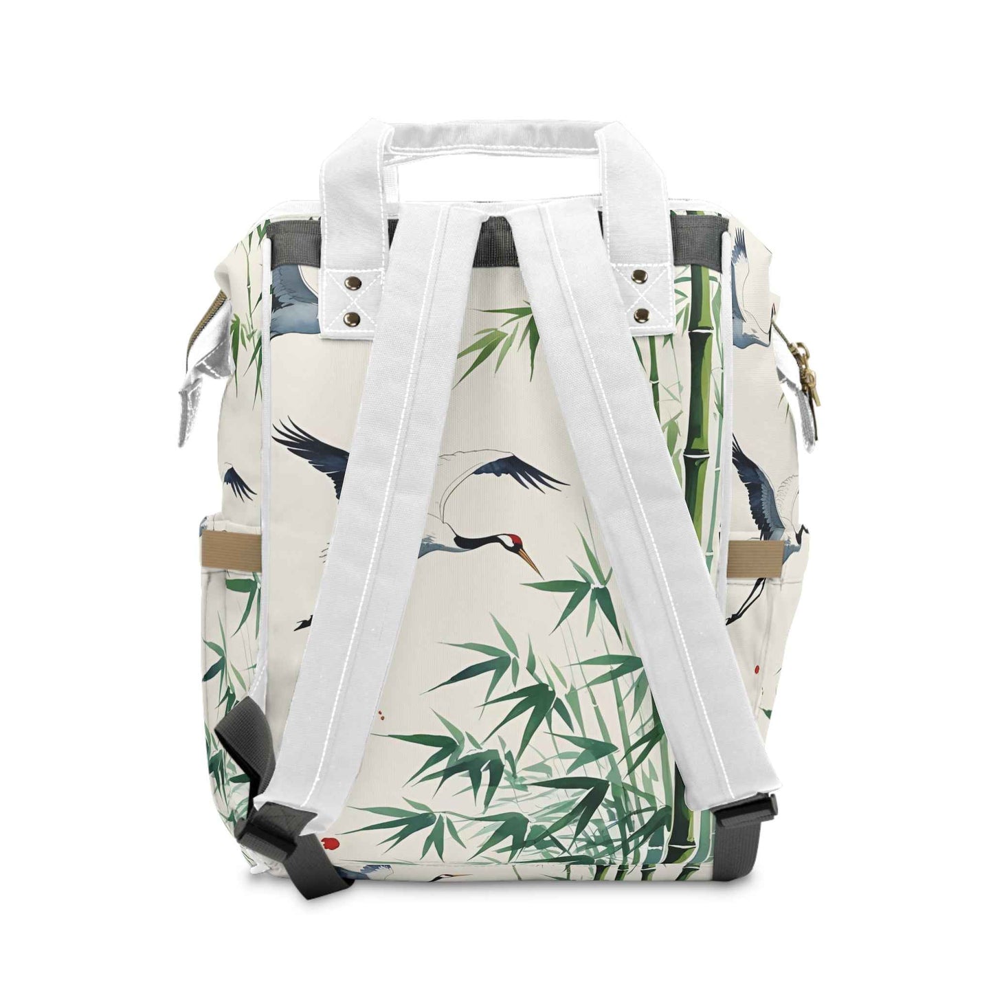 Bamboo Waterproof Diaper Backpack - Stylish, Multifunctional Baby Bag for Moms on-the-go, Perfect Baby Shower Gift and Travel Organizer - Rosetta Creative Boutique