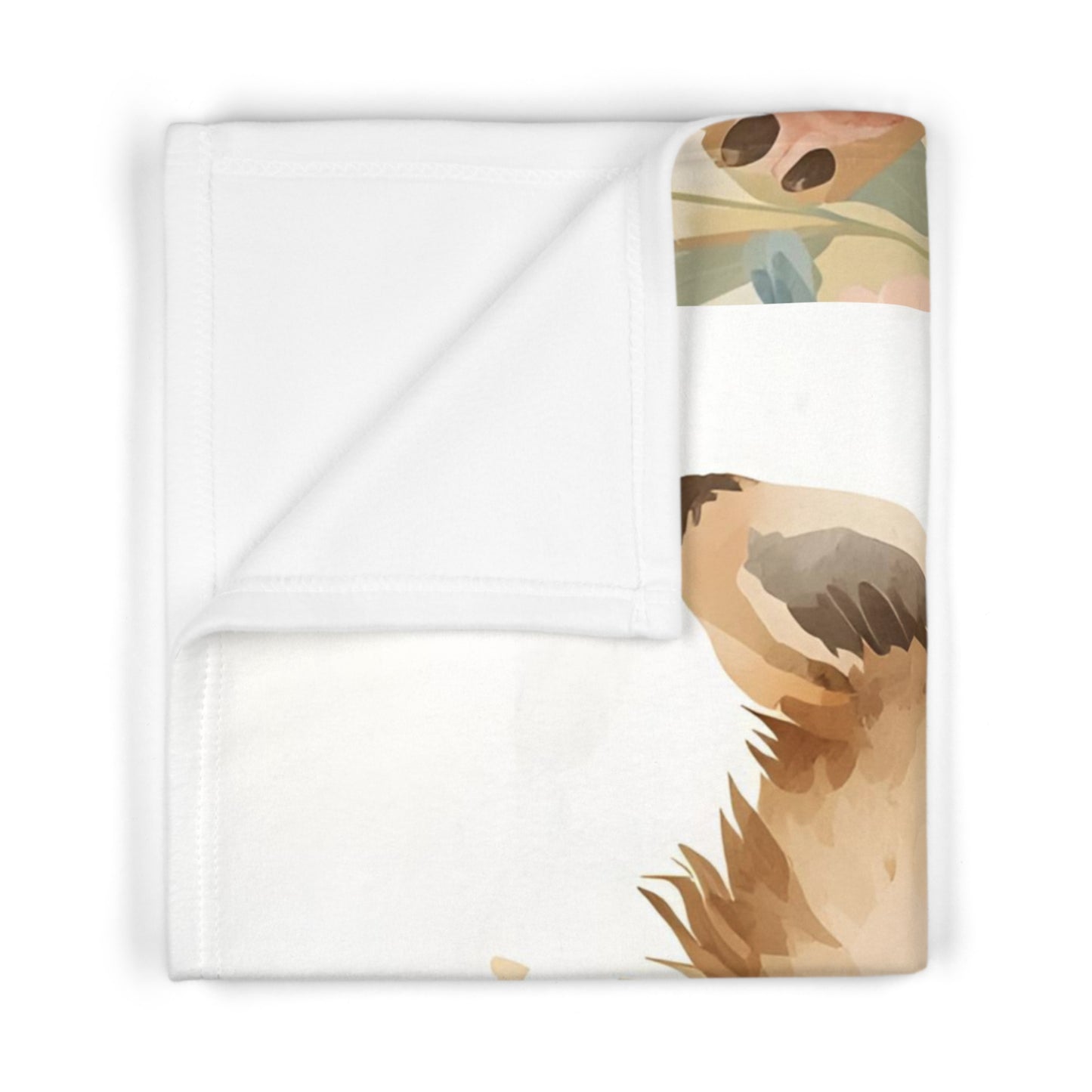Cute Woodland Animal Baby Blanket | Soft Fleece Nursery Decor