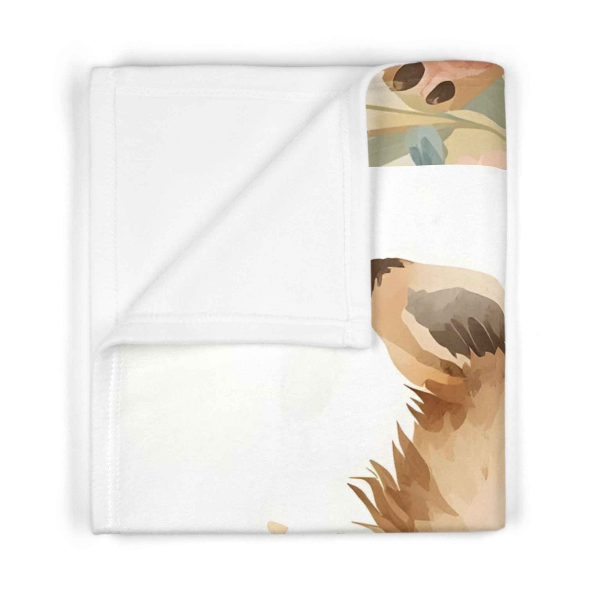 Cute Woodland Animal Baby Blanket | Soft Fleece Nursery Decor