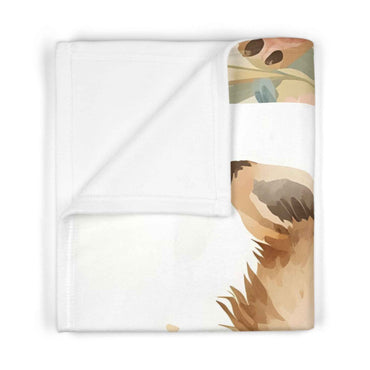 Cute Woodland Animal Baby Blanket | Soft Fleece Nursery Decor