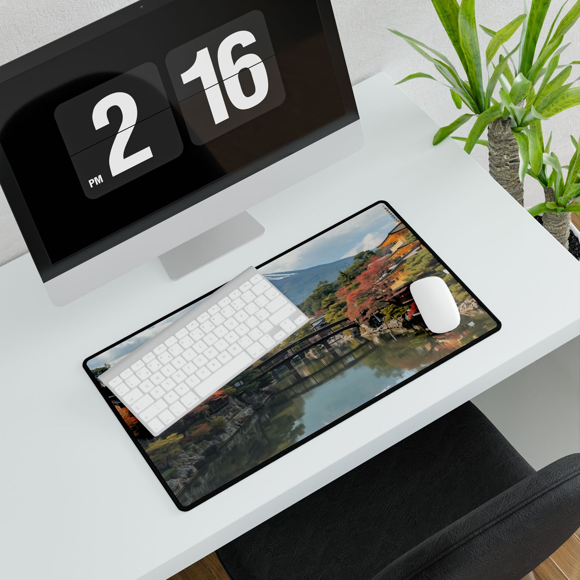 Japanese Landscape Desk Mat for Home Office and Study - Rosetta Creative Boutique
