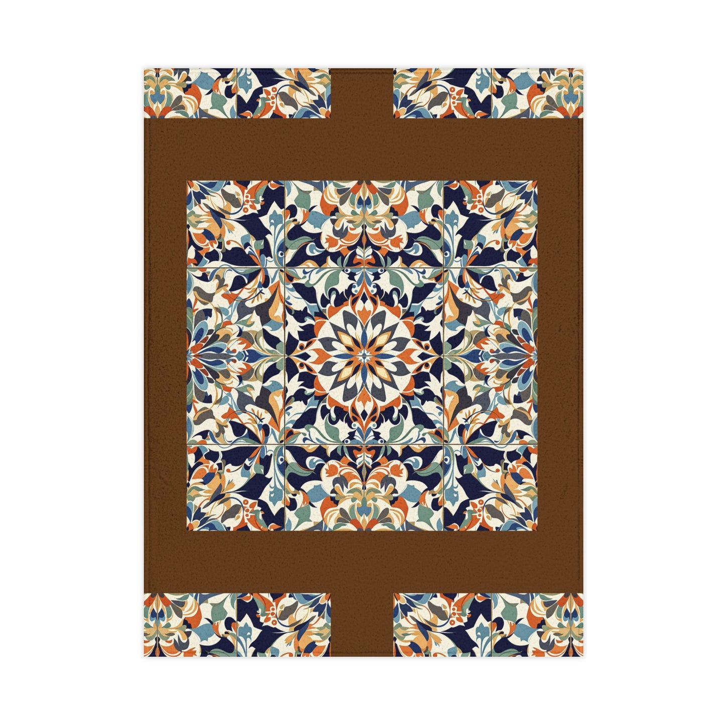 Vibrant Floral Toddler Blanket