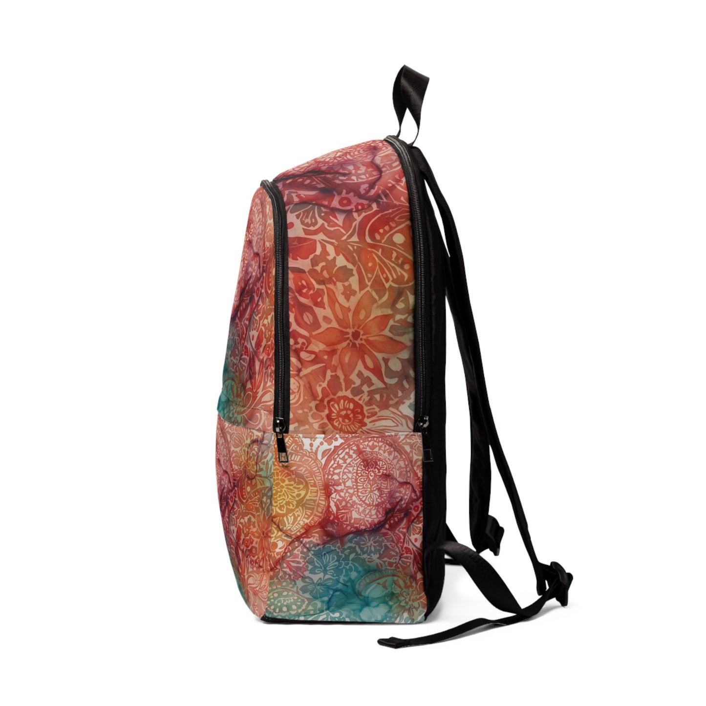 Colorful Waterproof Fabric Backpack by Rosetta Creative Boutique, Trendy Backpack, Boho Style Bag, School Backpack, Travel Backpack, Stylish Knapsack, Unique Bag for Teens
