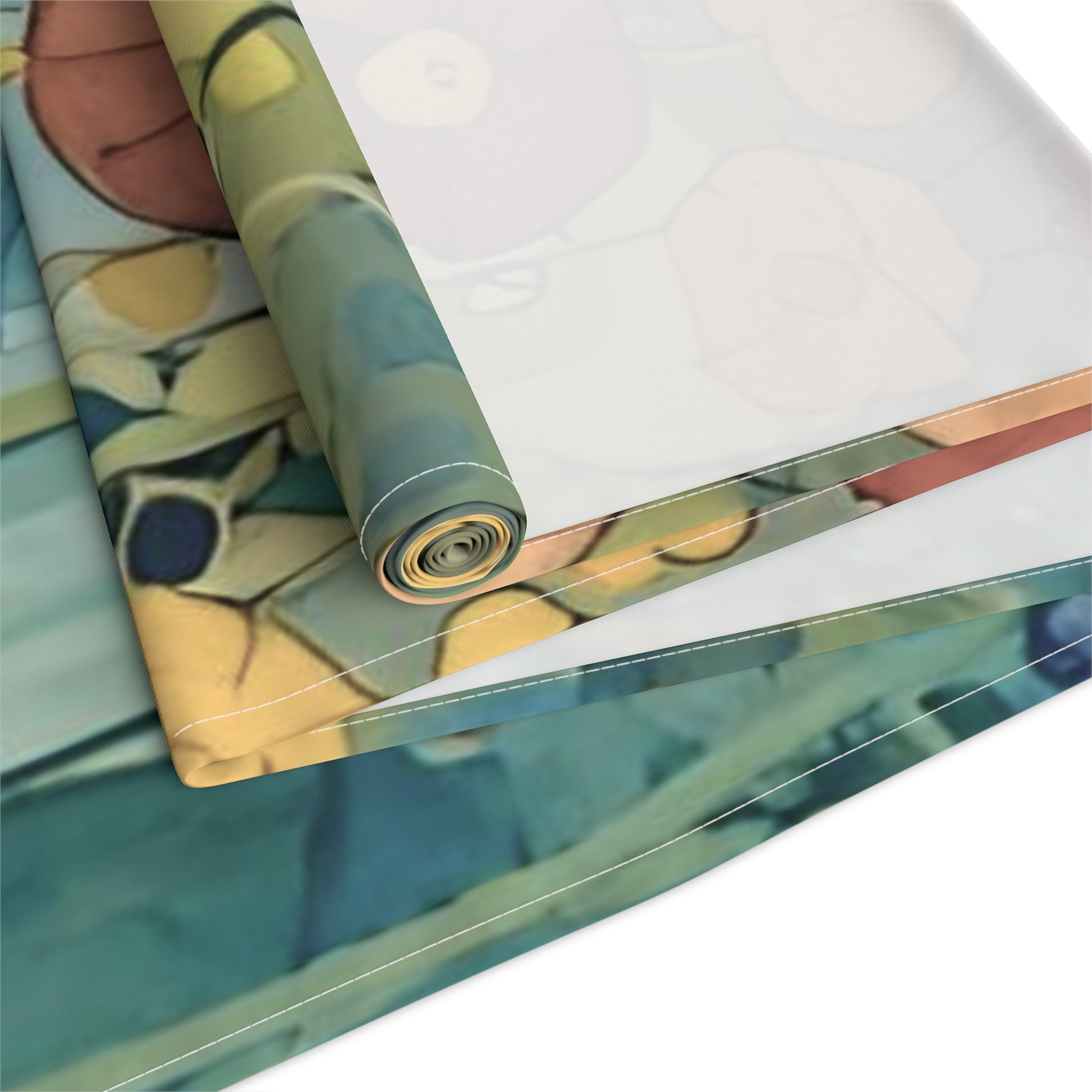 Vibrant Floral Table Runner, Vibrant Cotton & Poly Table Decor, Perfect for Home Decor, Weddings, and Gatherings - Rosetta Creative Boutique