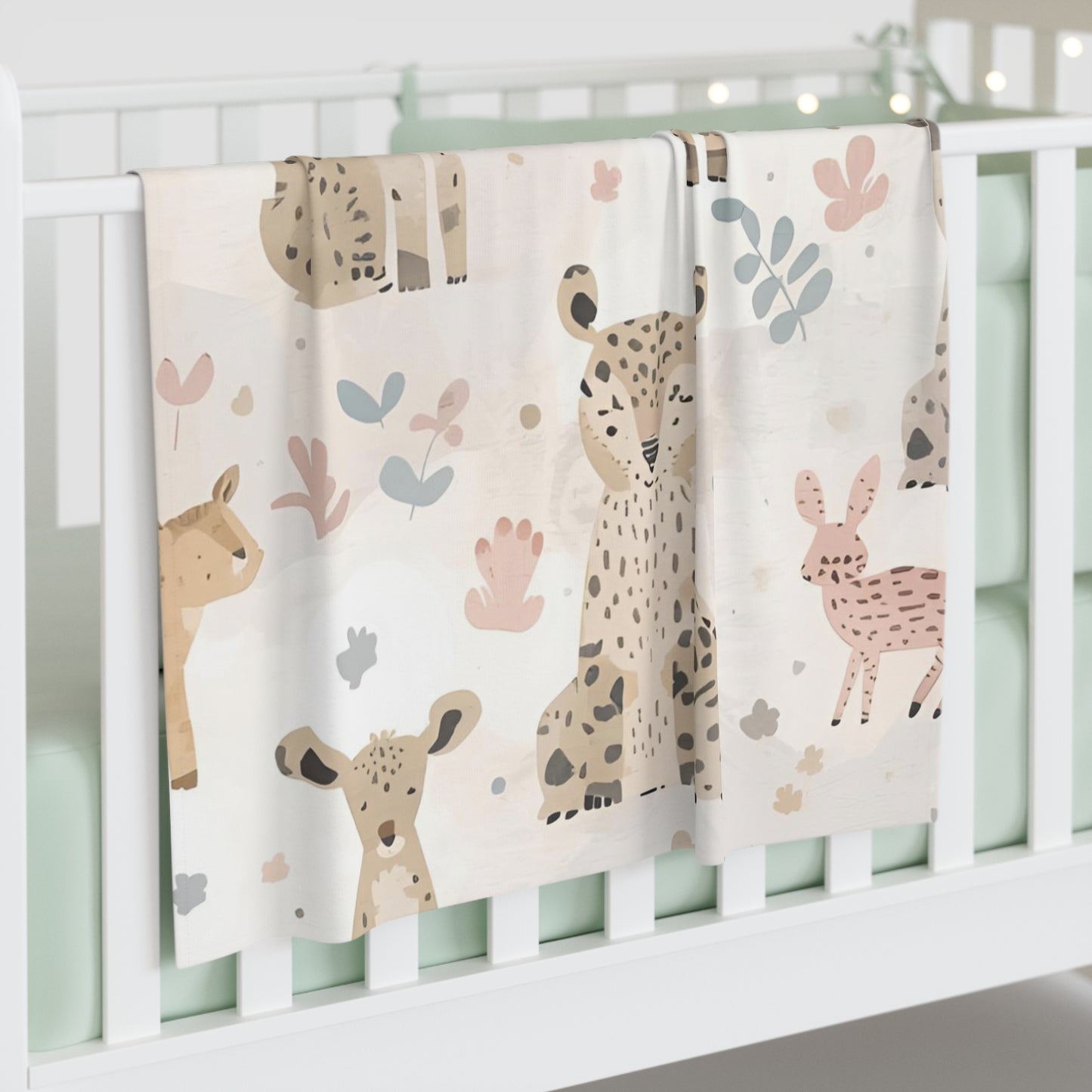 Baby Animal Swaddle Blanket Cozy Infant Wrap Animal Print - Rosetta Creative Boutique