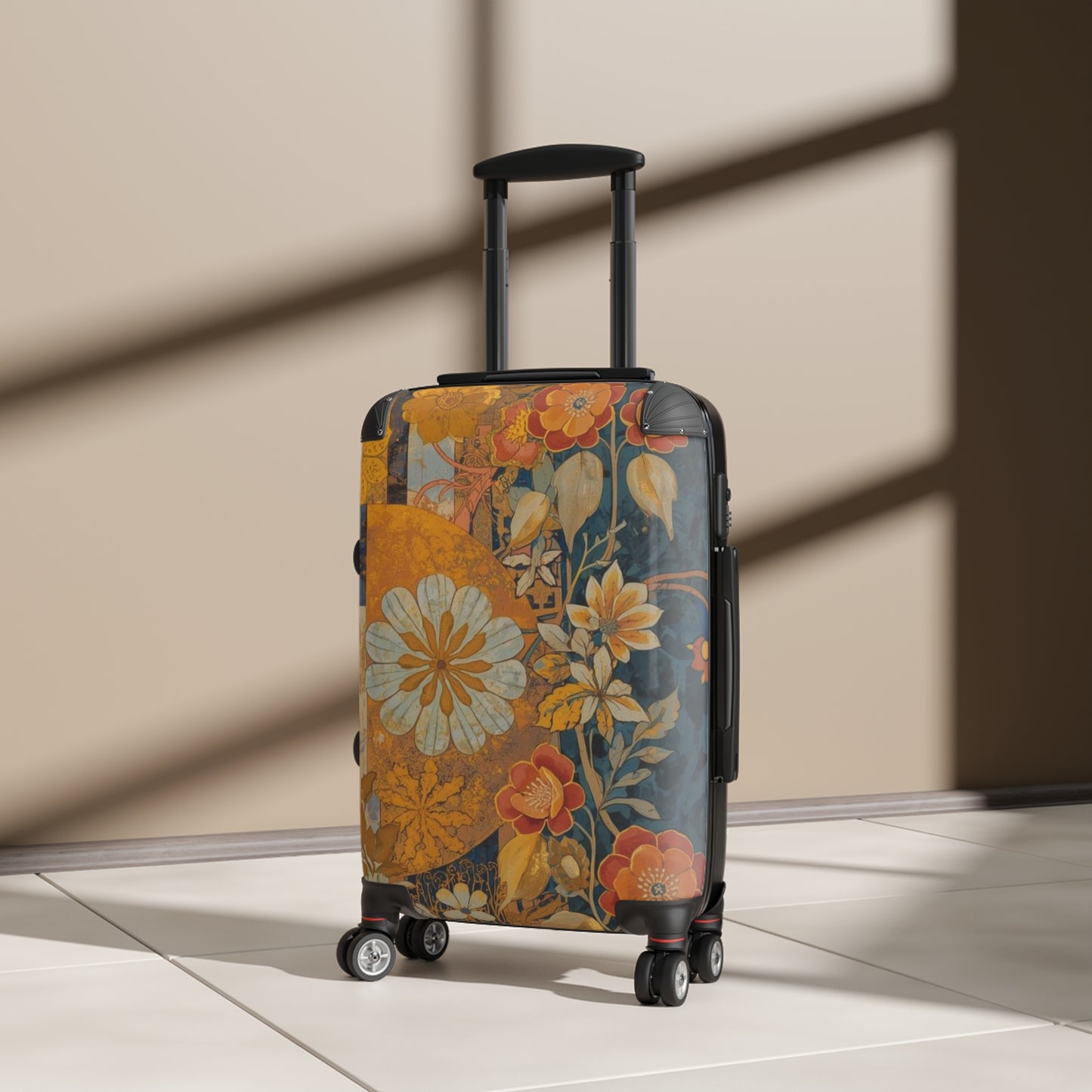 Floral Carry On Luggage Rosetta Creative Travel Bag - Rosetta Creative Boutique