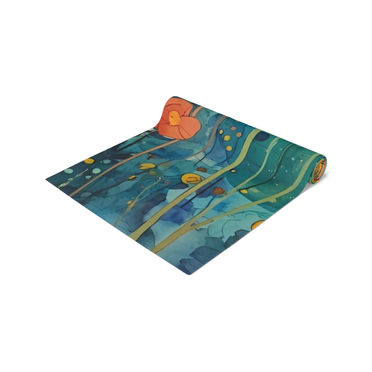 Vibrant Floral Table Runner, Vibrant Cotton & Poly Table Decor, Perfect for Home Decor, Weddings, and Gatherings - Rosetta Creative Boutique