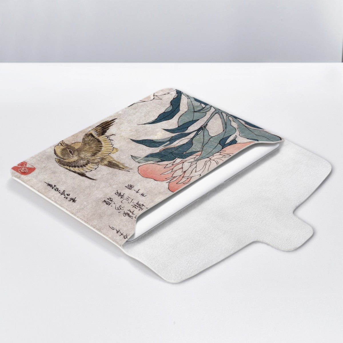 Japanese Painting Laptop Case - Stylish & Durable PU Leather Protection - Rosetta Creative Boutique