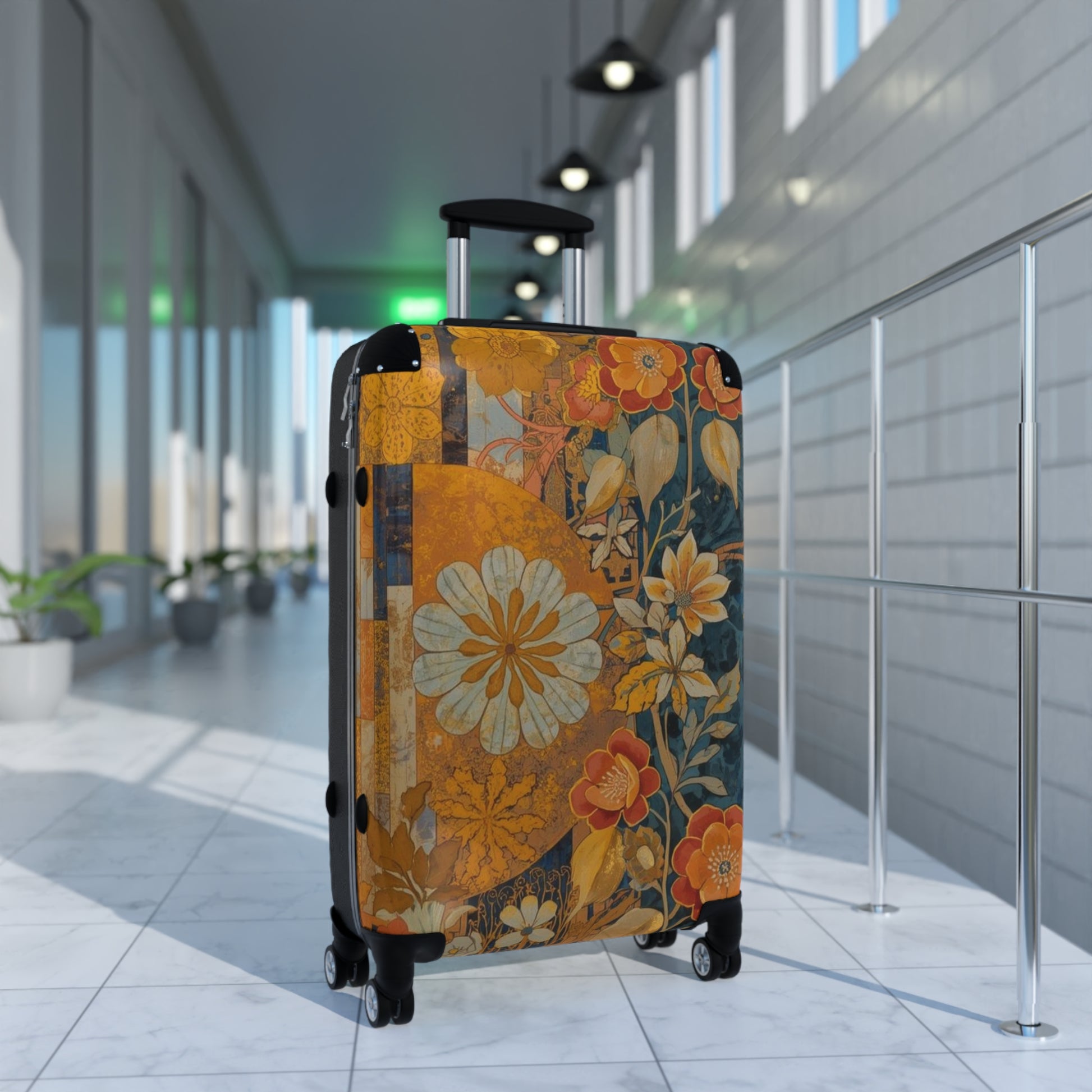 Floral Carry On Luggage Rosetta Creative Travel Bag - Rosetta Creative Boutique