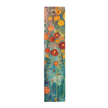 Vibrant Floral Table Runner, Vibrant Cotton & Poly Table Decor, Perfect for Home Decor, Weddings, and Gatherings - Rosetta Creative Boutique