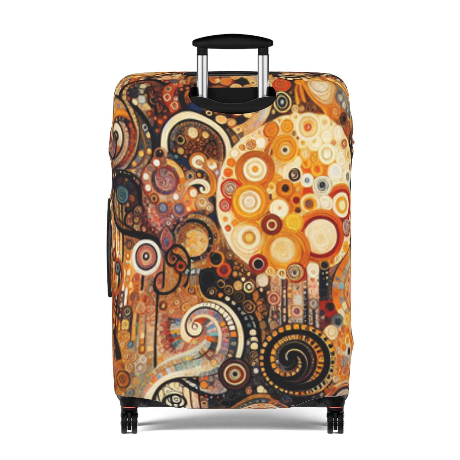 Klimt-Inspired Luggage Cover for Travelers – Unique Bohemian Suitcase Protector by Rosetta Creative Boutique - Rosetta Creative Boutique