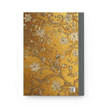 Elegant Floral Hardcover Journal for Writing, Sketching, and Note-taking, Gift for Writers, Students, Floral Decor