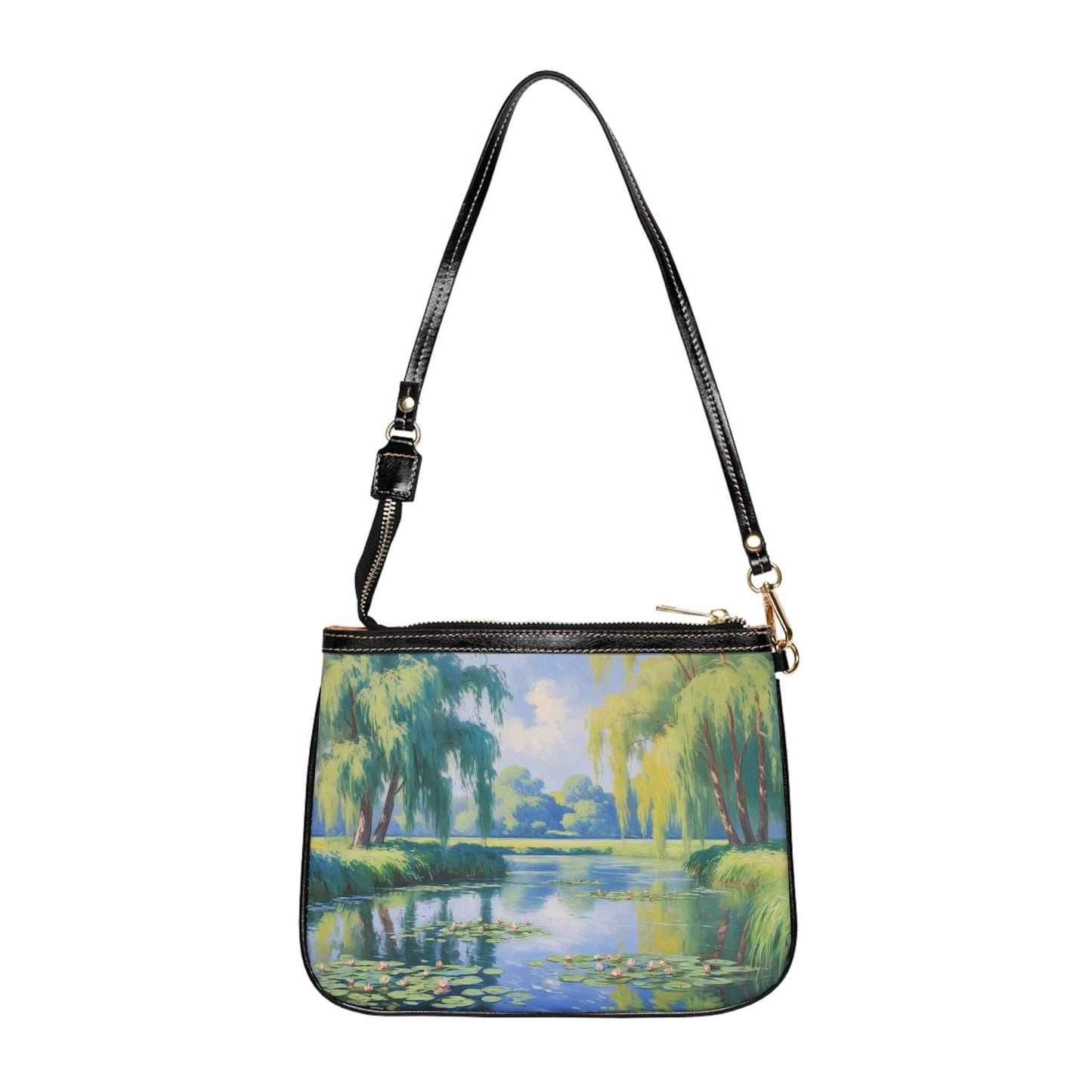 Monet Floral Shoulder Bag - Artistic Small Shoulder Bag with Chic Floral Design for Everyday Use, Perfect Gift for Art Lovers - Rosetta Creative Boutique