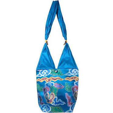 Large Silk Brocade Shoulder Bag from India