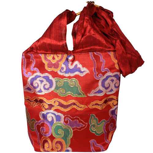 Large Silk Brocade Shoulder Bag from India