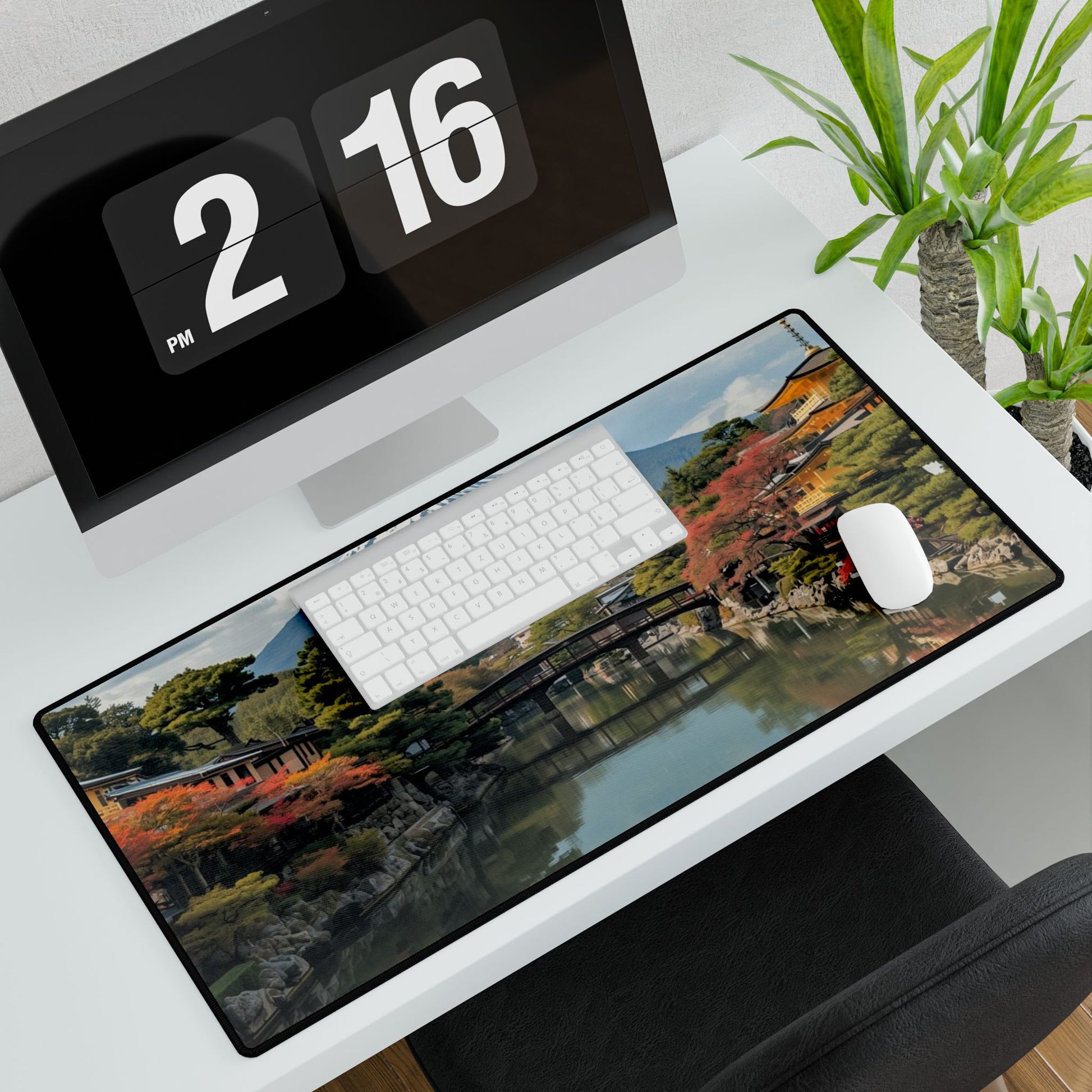 Japanese Landscape Desk Mat for Home Office and Study - Rosetta Creative Boutique