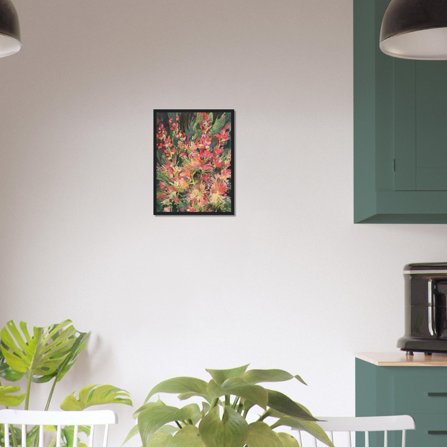 'Blossom Study' Floral I 12x16 Wooden Framed Art Print | Original Artwork by American Artist Barbara Cleary - Rosetta Creative Boutique