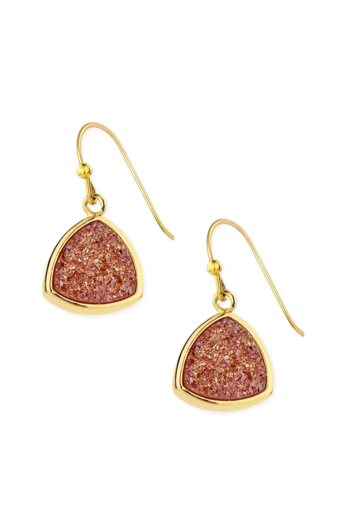 Triangle Dangle Druzy Earrings
