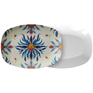 Beautiful Platter with Sicilian Ceramics Design