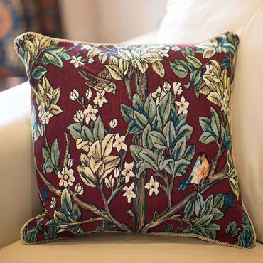 William Morris Tree of Life Red - Cushion Cover Art 45cm*45cm