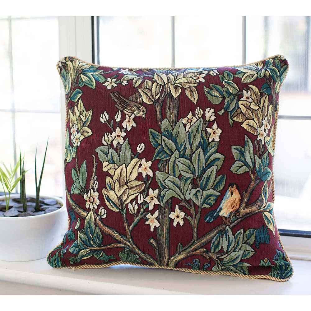 William Morris Tree of Life Red - Cushion Cover Art 45cm*45cm