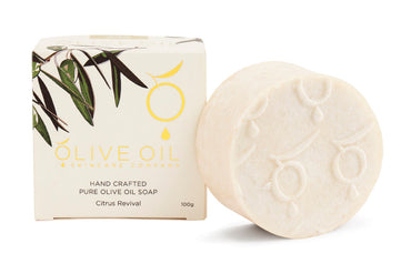 Citrus Revival Olive Oil Soap 100g All Natural Hydrating - Rosetta Creative Boutique
