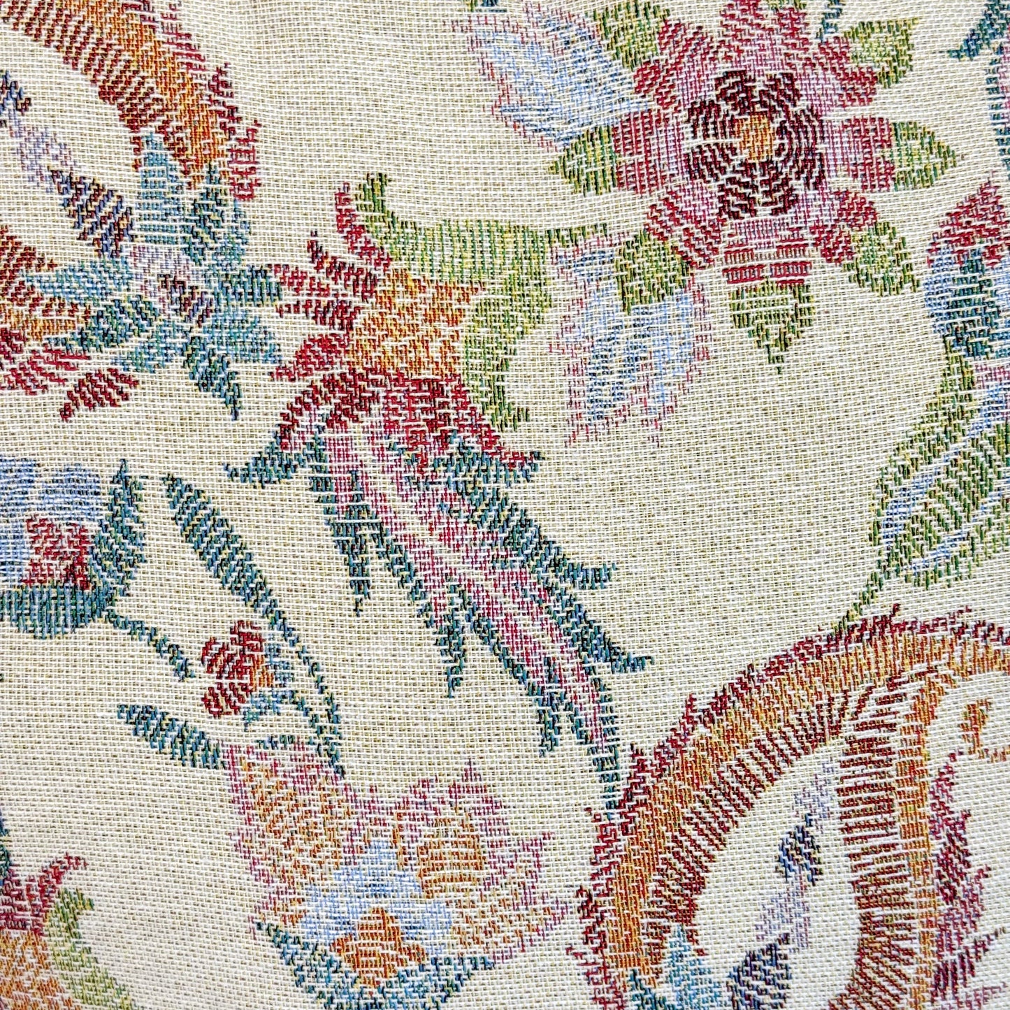 Floral Jacquard Medium Zippered Bag – Multicolor (Color)