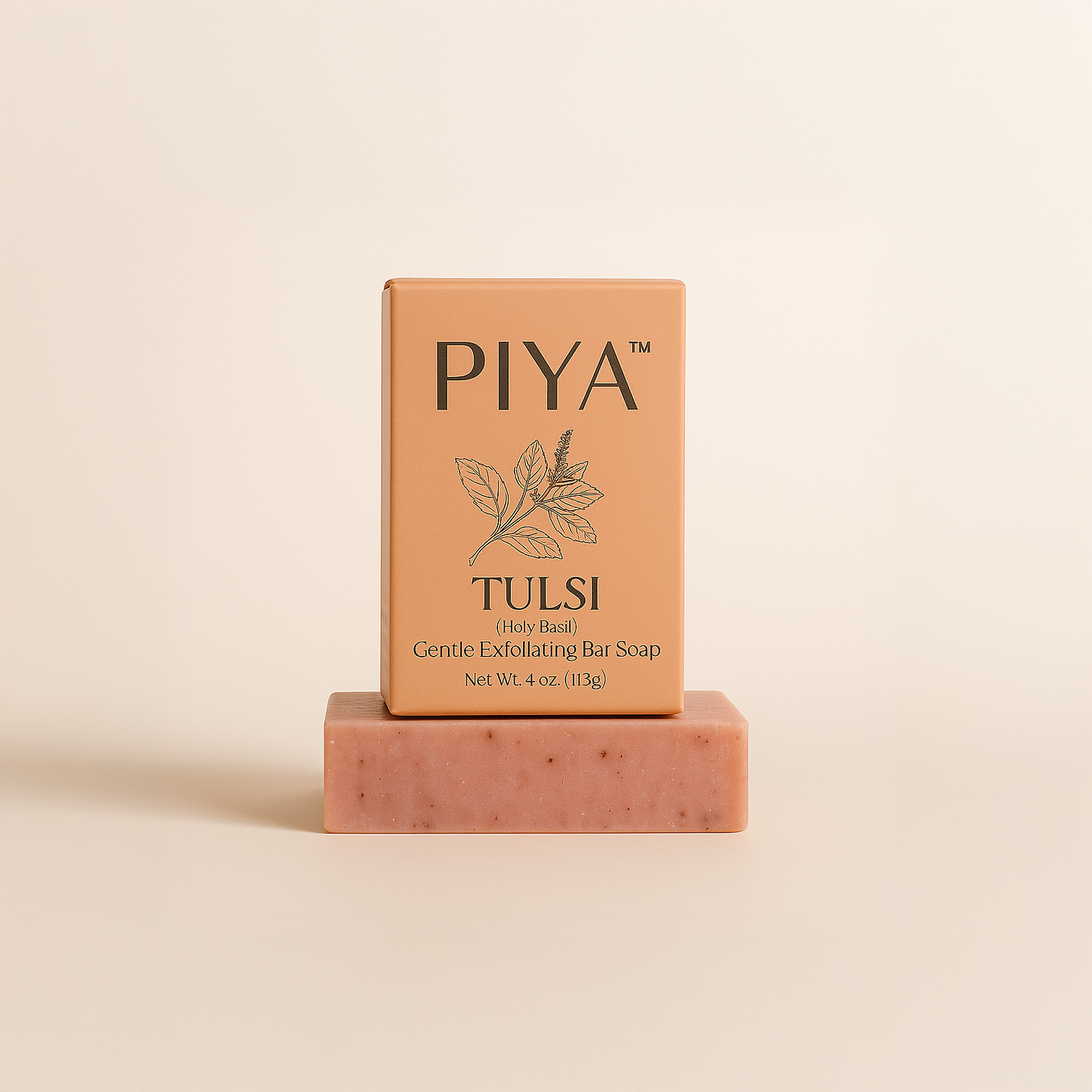 Tulsi Bar Soap by Piya Beauty Calming Skin Cleanser Daily - Rosetta Creative Boutique