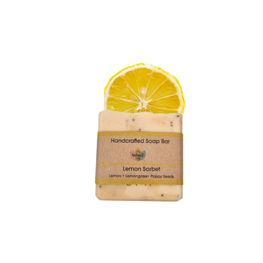 Lemon Sorbet Soap Bar Lemongrass Poppy Seeds Three Styles - Rosetta Creative Boutique