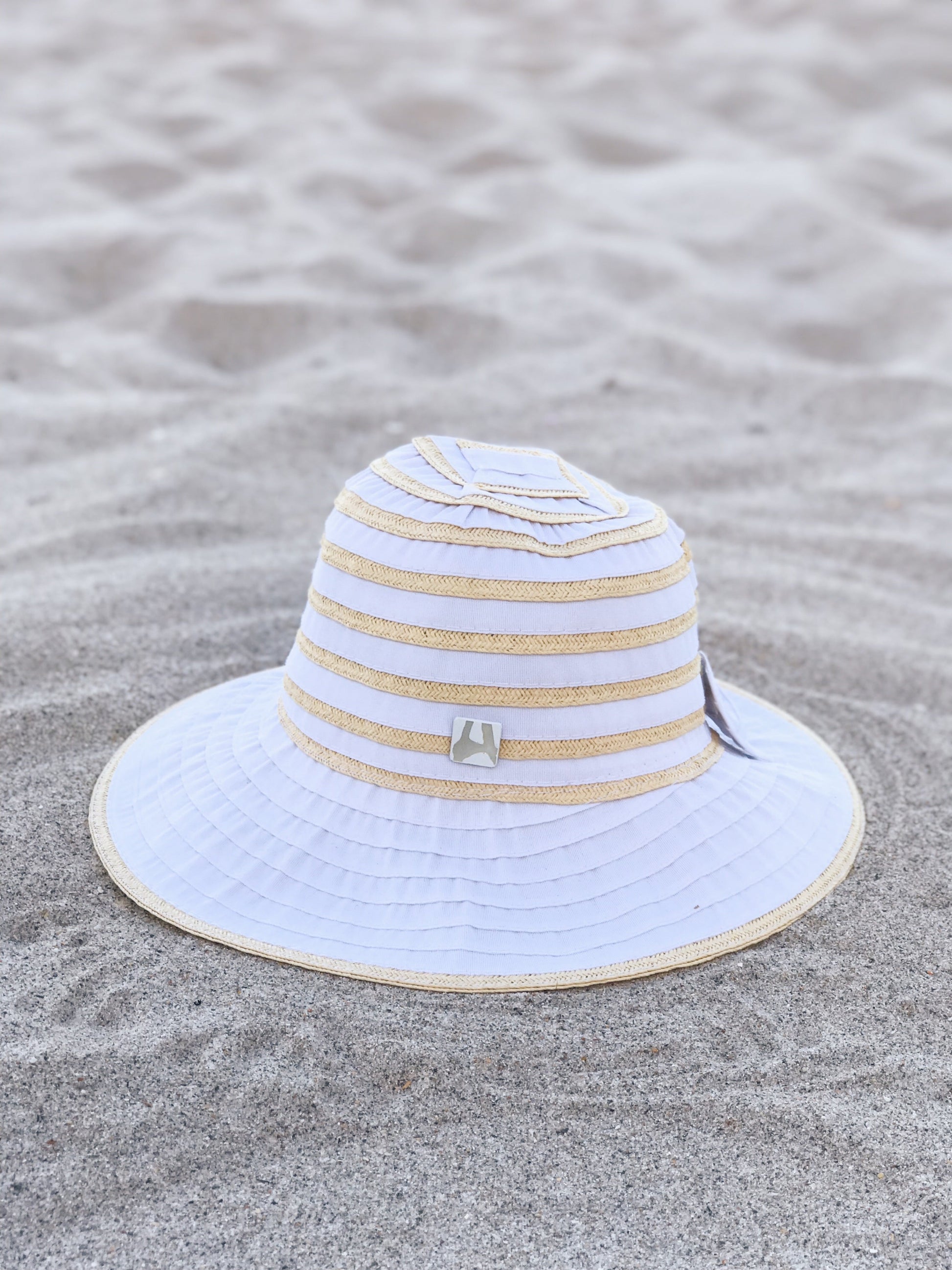 Ribbon Bow Travel Sun Hat for Easy Vacation Comfort - Rosetta Creative Boutique