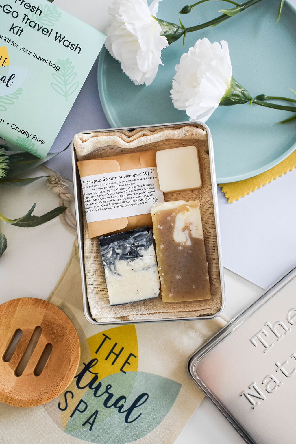 Citrus Mini Travel Wash Kit On The Go Spa Gift Set Bundle - Rosetta Creative Boutique