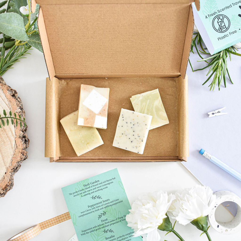 Fresh Scented Soap Trial Box 4 Pieces Thenaturalspa - Rosetta Creative Boutique
