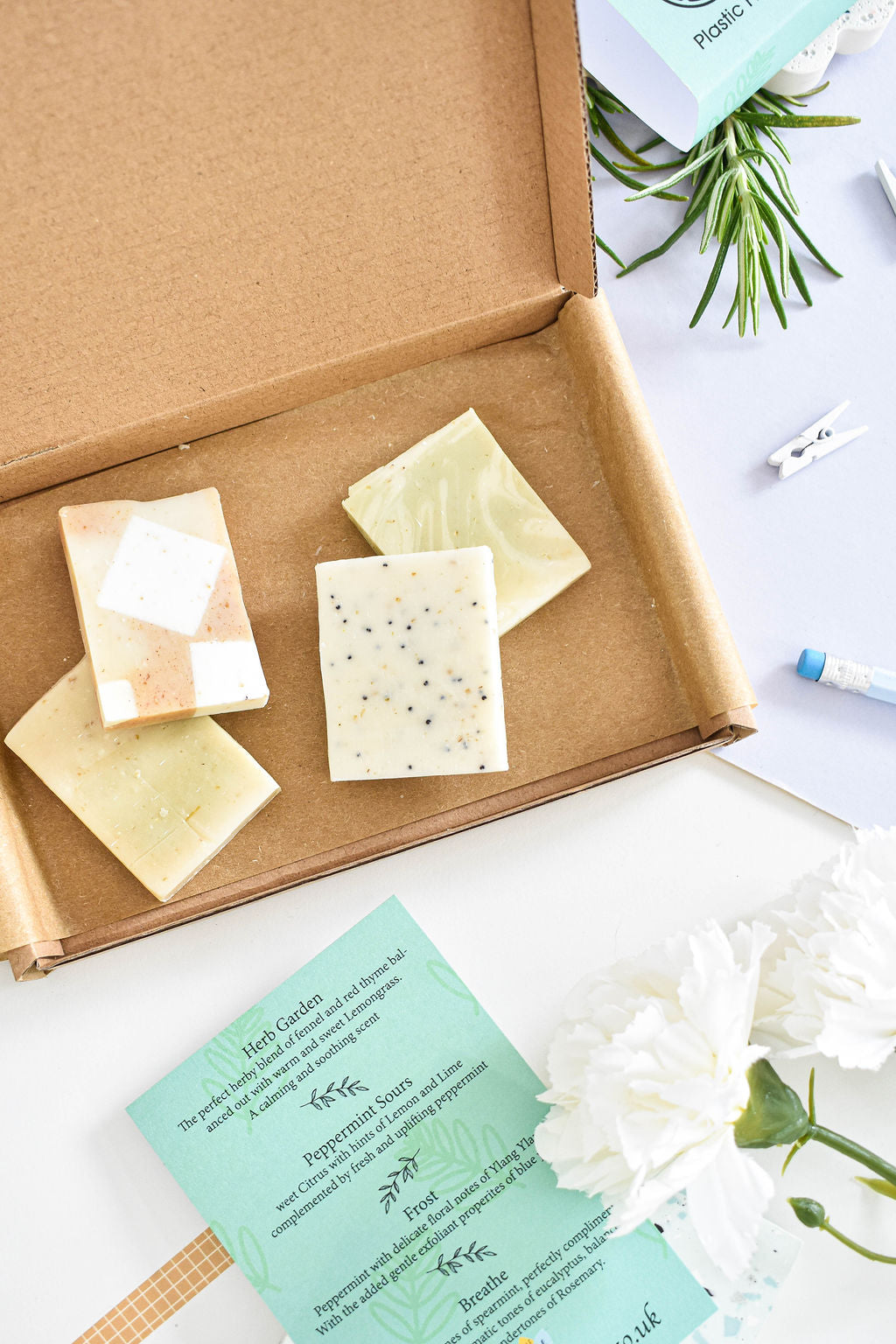 Fresh Scented Soap Trial Box 4 Pieces Thenaturalspa - Rosetta Creative Boutique