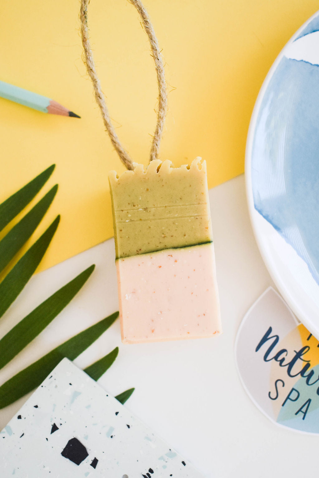 Meadow Soap On A Rope Lemongrass Fennel Three Styles - Rosetta Creative Boutique